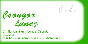 csongor luncz business card